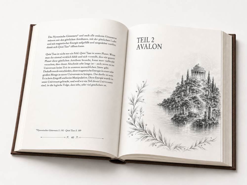 Aufgeschlagenes Buch - Teil 2 Avalon