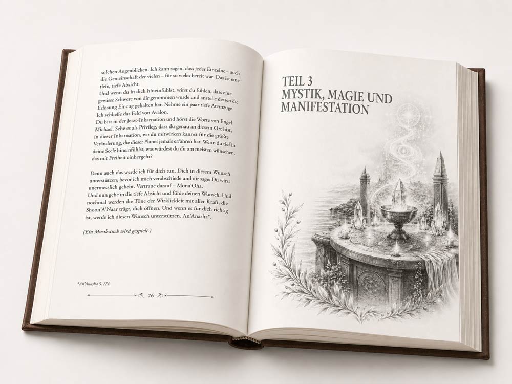 Aufgeschlagenes Buch - Teil 3 Mystik, Magie und Manifestation